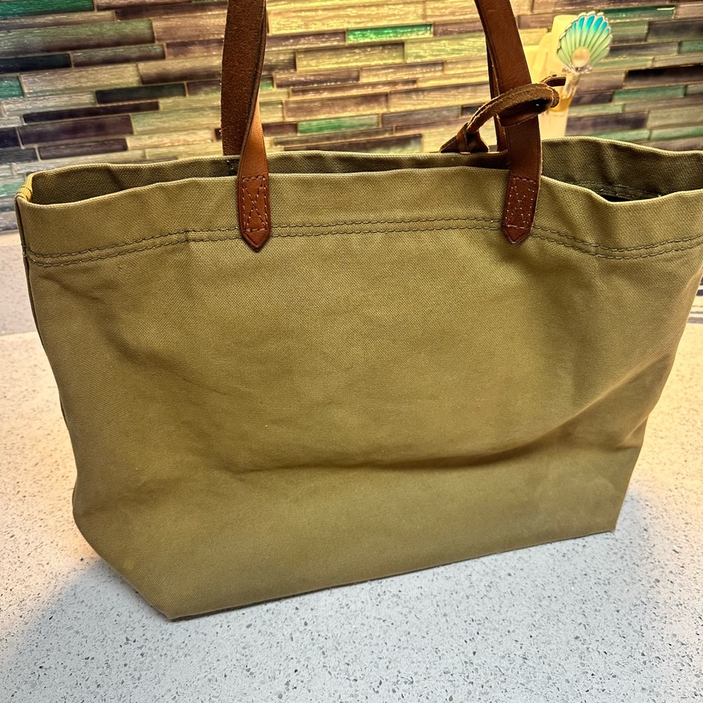 Madewell canvas, transport tote